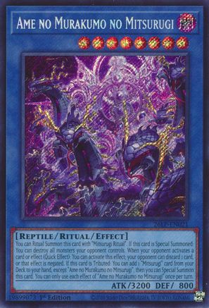 Image of Ame no Murakumo no Mitsurugi (Secret Rare) (26LP-EN021) - Limited Pack World Championship 2026 1st Edition