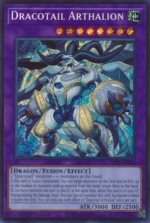 Image of Dracotail Arthalion (Secret Rare) (26LP-EN003) - Limited Pack World Championship 2026 1st Edition