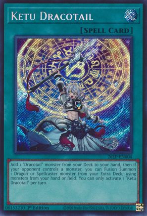 Image of Ketu Dracotail (Secret Rare) (26LP-EN004) - Limited Pack World Championship 2026 1st Edition