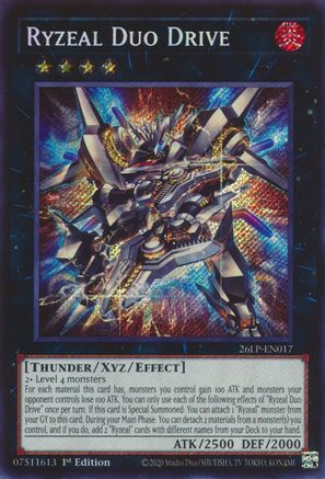 Image of Ryzeal Duo Drive (Secret Rare) (26LP-EN017) - Limited Pack World Championship 2026 1st Edition