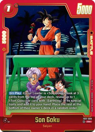 Image of Son Goku - FB11-009 (Alternate Art) (FB11-009) - Brightness of Hope Holofoil