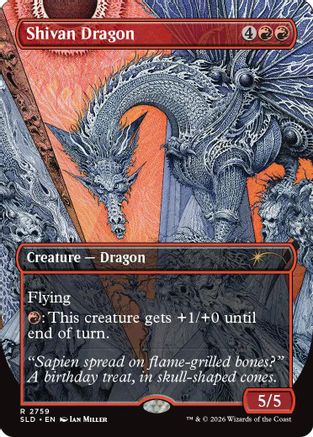 Image of Shivan Dragon (2759) (SLD-2759) - Secret Lair Drop Series