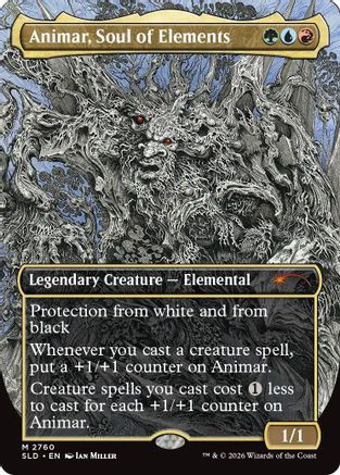 Image of Animar, Soul of Elements (2760) (SLD-2760) - Secret Lair Drop Series Foil