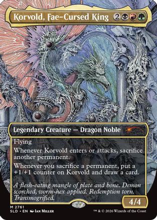 Image of Korvold, Fae-Cursed King (2761) (SLD-2761) - Secret Lair Drop Series