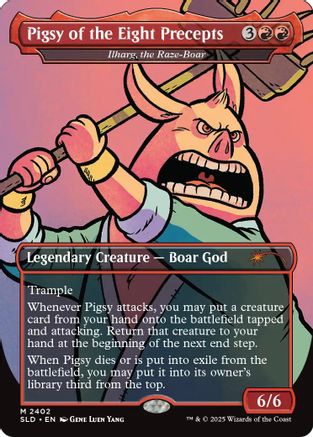 Image of Pigsy of the Eight Precepts - Ilharg, the Raze-Boar (SLD-2402) - Secret Lair Drop Series