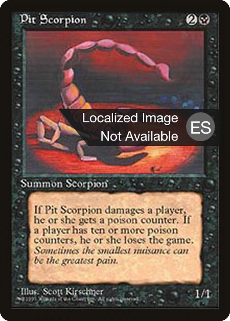 Image of Pit Scorpion (4BB-) - Fourth Edition Foreign Black Border