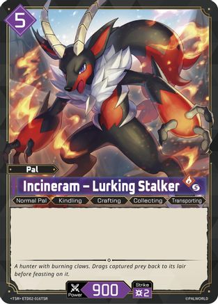 Image of Incineram - Lurking Stalker (TSR) (ETD02-016TSR) - TD02 Dawn of Palpagos GreenPurple Foil