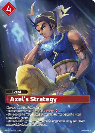 Image of Axel's Strategy (OSR) (EBP01-023OSR) - BP01 Dawn of Palpagos Foil