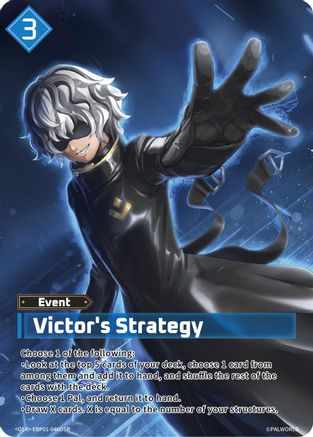 Image of Victor's Strategy (OSR) (EBP01-046OSR) - BP01 Dawn of Palpagos Foil