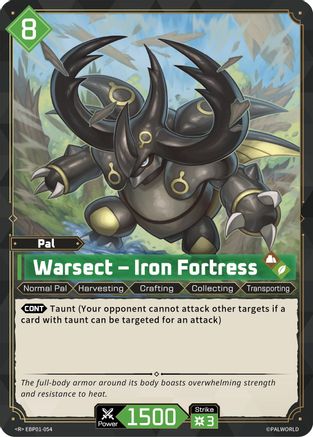 Image of Warsect - Iron Fortress (EBP01-054) - BP01 Dawn of Palpagos Foil