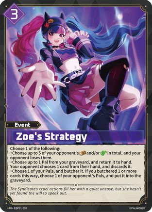 Image of Zoe's Strategy (EBP01-095) - BP01 Dawn of Palpagos Foil