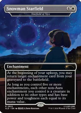 Image of Snowman Starfield - Starfield of Nyx (SLD-2822) - Secret Lair Drop Series Foil