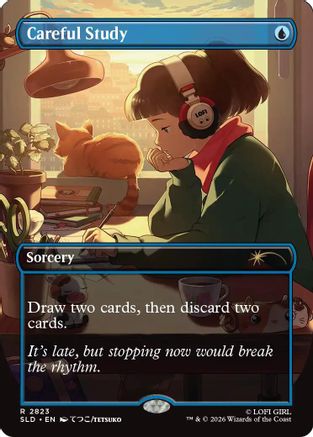 Image of Careful Study (2823) (SLD-2823) - Secret Lair Drop Series Foil