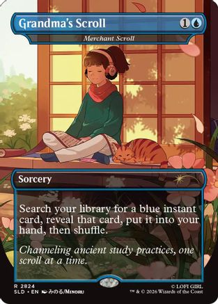 Image of Grandma's Scroll - Merchant Scroll (SLD-2824) - Secret Lair Drop Series Foil