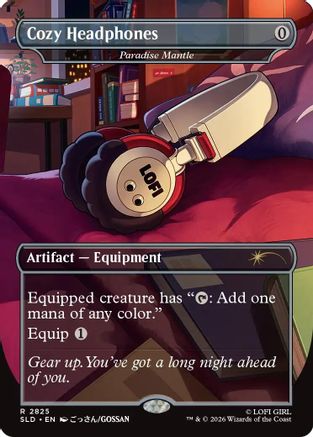 Image of Cozy Headphones - Paradise Mantle (SLD-2825) - Secret Lair Drop Series Foil