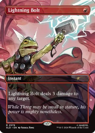 Image of Lightning Bolt (2579) (SLD-2579) - Secret Lair Drop Series Foil