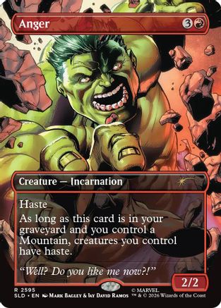 Image of Anger (2595) (SLD-2595) - Secret Lair Drop Series Foil