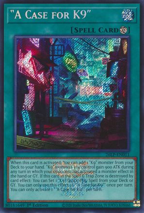 Image of A Case for K9 (Emblazoned Secret Rare) (26LP-EN011) - Limited Pack World Championship 2026 1st Edition
