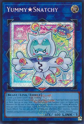 Image of YummySnatchy (Emblazoned Secret Rare) (26LP-EN005) - Limited Pack World Championship 2026 1st Edition
