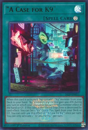 Image of A Case for K9 (Emblazoned) (26LP-EN011) - Limited Pack World Championship 2026 1st Edition