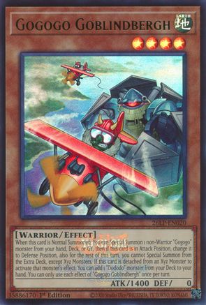 Image of Gogogo Goblindbergh (Emblazoned) (26LP-EN020) - Limited Pack World Championship 2026 1st Edition