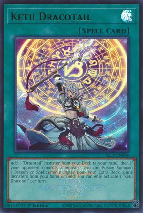 Image of Ketu Dracotail (Emblazoned) (26LP-EN004) - Limited Pack World Championship 2026 1st Edition