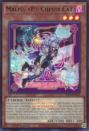 Image of Maliss P Chessy Cat (Emblazoned) (26LP-EN018) - Limited Pack World Championship 2026 1st Edition