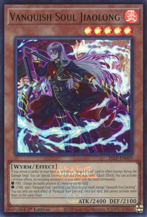 Image of Vanquish Soul Jiaolong (Emblazoned) (26LP-EN009) - Limited Pack World Championship 2026 1st Edition