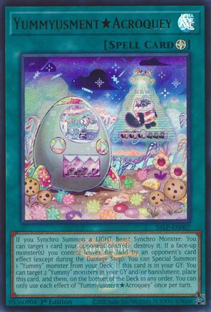 Image of YummyusmentAcroquey (Emblazoned) (26LP-EN007) - Limited Pack World Championship 2026 1st Edition