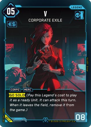 Image of V - Corporate Exile (B012) - The Heist  Beta Starter Deck Foil