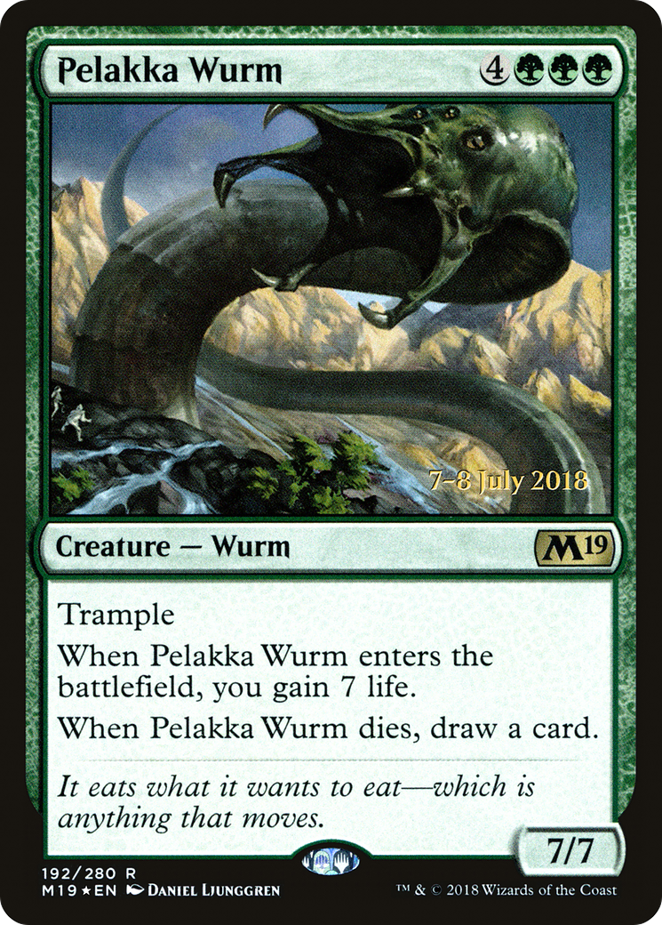 Image of Pelakka Wurm (PRE-192) - Core Set 2019 Promos Foil