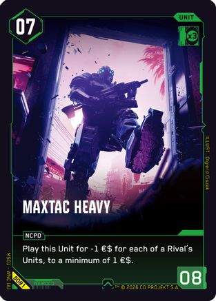 Image of MaxTac Heavy (B081) - Welcome to Night City  Beta
