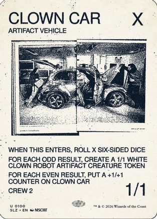 Image of Clown Car (0100) (SLZ-100) - Secret Lair x MSCHF: The Zeta Set