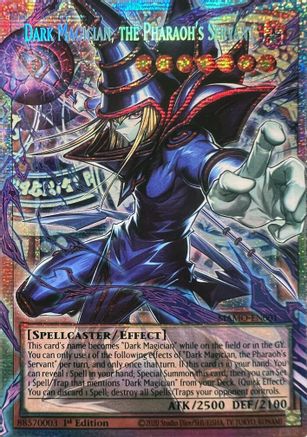 Image of Dark Magician, the Pharaoh's Servant (Starlight Rare)  (Extended Art) (MAMO-EN001) - Magnificent Monsters 1st Edition