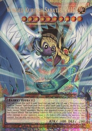 Image of Winged Kuriboh Sabatiel LV10 (Starlight Rare) (Extended Art) (MAMO-EN006) - Magnificent Monsters 1st Edition