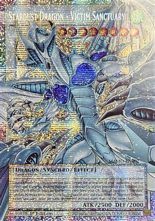 Image of Stardust Dragon - Victim Sanctuary (Starlight Rare) (Extended Art) (MAMO-EN007) - Magnificent Monsters 1st Edition