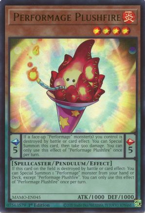 Image of Performage Plushfire (MAMO-EN045) - Magnificent Monsters 1st Edition