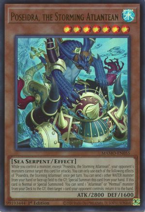 Image of Poseidra, the Storming Atlantean (MAMO-EN055) - Magnificent Monsters 1st Edition