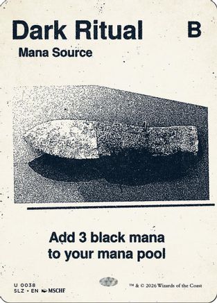 Image of Dark Ritual (0038) (SLZ-038) - Secret Lair x MSCHF: The Zeta Set