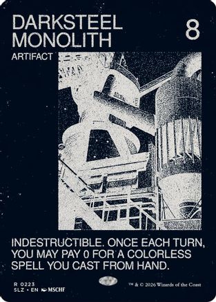 Image of Darksteel Monolith (0223) (SLZ-223) - Secret Lair x MSCHF: The Zeta Set