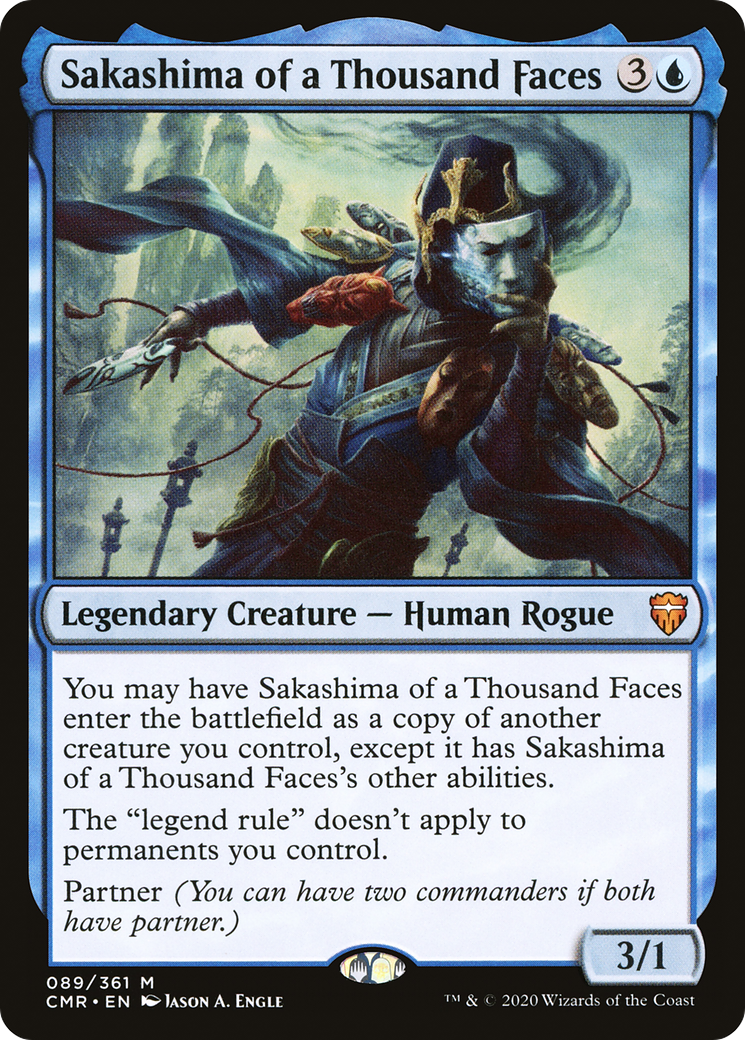 Image of Sakashima of a Thousand Faces (CMR-089) - Commander Legends Foil