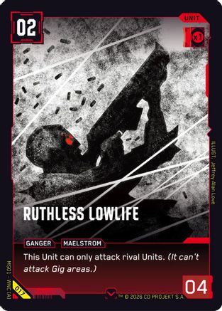Image of Ruthless Lowlife (017) - Welcome to Night City  Retail