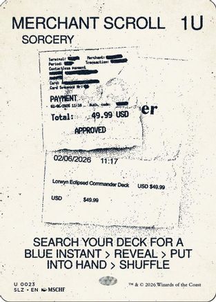 Image of Merchant Scroll (0023) (SLZ-023) - Secret Lair x MSCHF: The Zeta Set