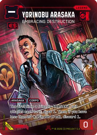 Image of Yorinobu Arasaka - Embracing Destruction (B001) - Box Toppers  Beta Foil