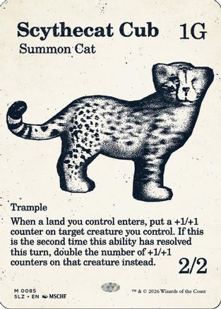 Image of Scythecat Cub (0085) (SLZ-085) - Secret Lair x MSCHF: The Zeta Set