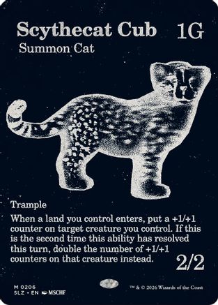 Image of Scythecat Cub (0206) (SLZ-206) - Secret Lair x MSCHF: The Zeta Set