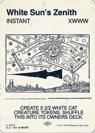 Image of White Sun's Zenith (0012) (SLZ-012) - Secret Lair x MSCHF: The Zeta Set