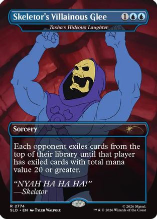 Image of Skeletor's Villainous Glee - Tasha's Hideous Laughter (SLD-2774) - Secret Lair Drop Series Foil