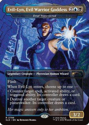 Image of Evil-Lyn, Evil Warrior Goddess - Ertai Resurrected (SLD-2786) - Secret Lair Drop Series Foil