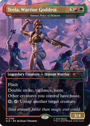 Image of Teela, Warrior Goddess - Samut, Voice of Dissent (SLD-2788) - Secret Lair Drop Series Foil